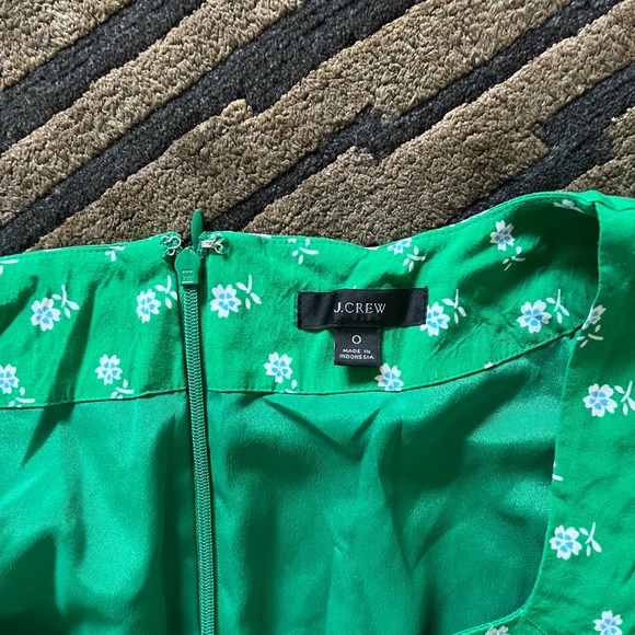 J. Crew Green Floral Midi Dress - Picture 2 of 2
